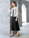 Sheer Lace Button Front Cardigan