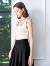 Square‑Neck Knit Tank Top