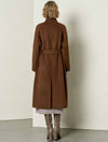 Wool-Alpaca Blend Self-Tie Wrap Coat