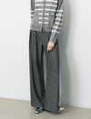 High-Rise Pleated Wide-Leg Trousers
