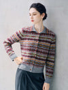 100% Wool Fair Isle Patterned Knit Cardigan