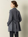 Vintage Lapel Belted Short Trench Coat