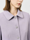 Single Breasted Collared Long Sleeve Jacket