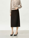 Back Slit Midi Pencil Skirt