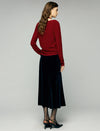 High-Waist Fluid Mermaid Midi Skirt