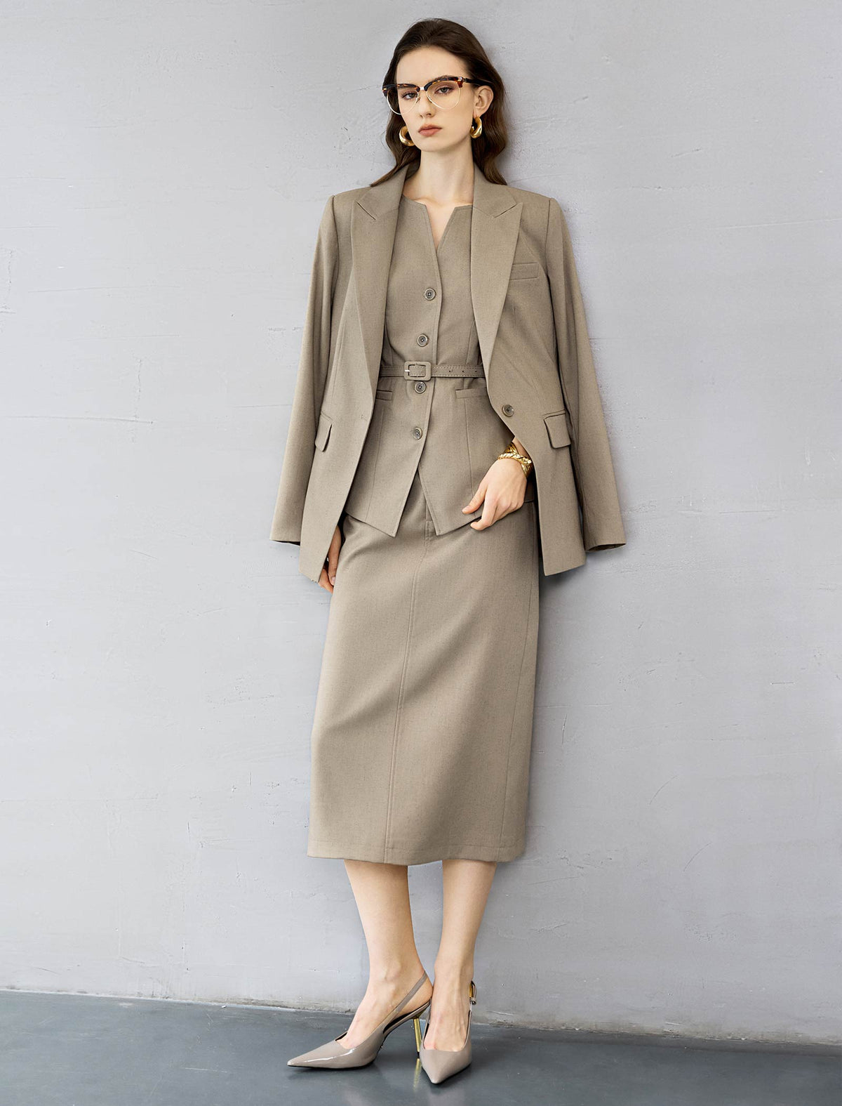 Single Button Tailored Blazer