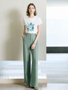 Sequin Floral Embroidered T-Shirt