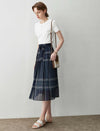 Vintage Plaid A-Line Skirt