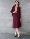 Burgundy Tailored Blazer