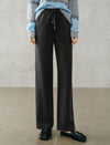 High Waist Drawstring Wide Leg Pants