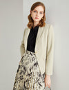 Classic Refined Button-Front Blazer