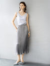 Light Grey Satin V-Neck Camisole