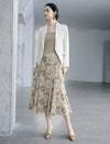 Notched Lapel Long Sleeve Blazer
