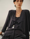Flowy Drape Front Jacket