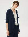Flowy Drape Front Jacket
