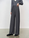 High Waist Wide‑Leg Long Trousers