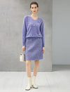 Wool and Mulberry Silk Blend Beaded V-Neck Sweater