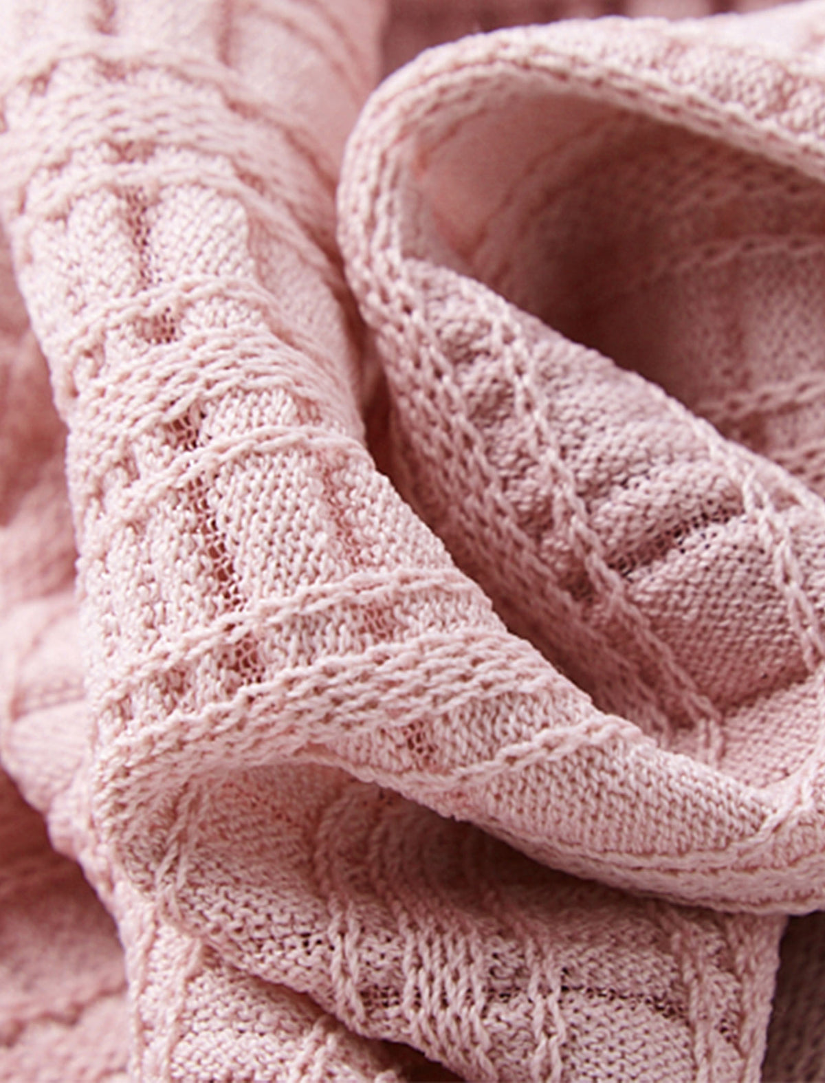 Textured Knit Round Neck Top