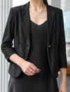 Lace Tailored Blazer with Three Quarter Sleeves