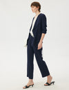 Flowy Drape Front Jacket