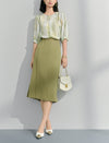 100% Mulberry Silk Watercolor Top