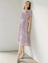 V-Neck Printed Dress