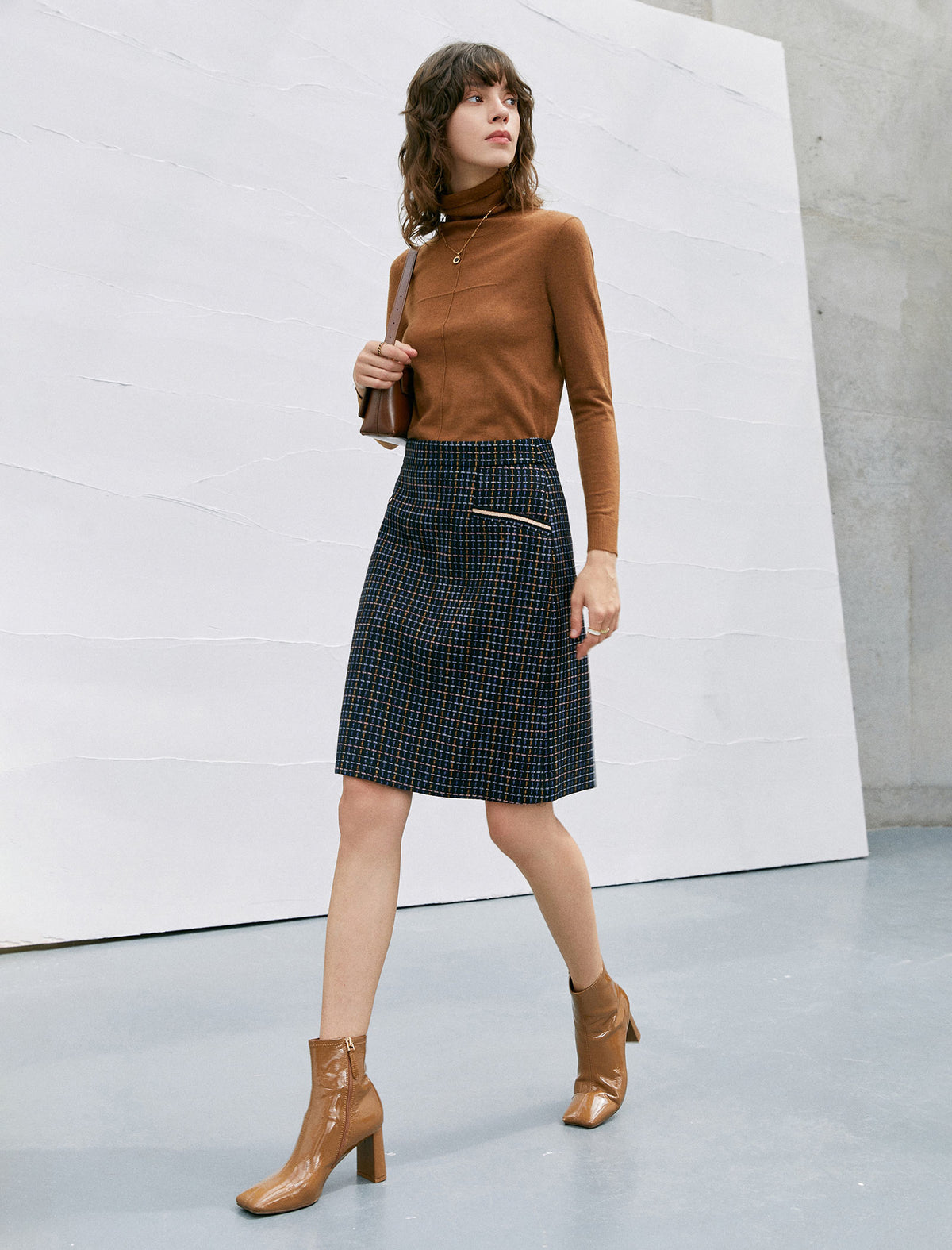 Classic Wool Blend Skirt