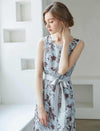 Chiffon Floral Sleeveless Dress