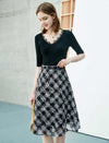 Plaid Lace Skirt