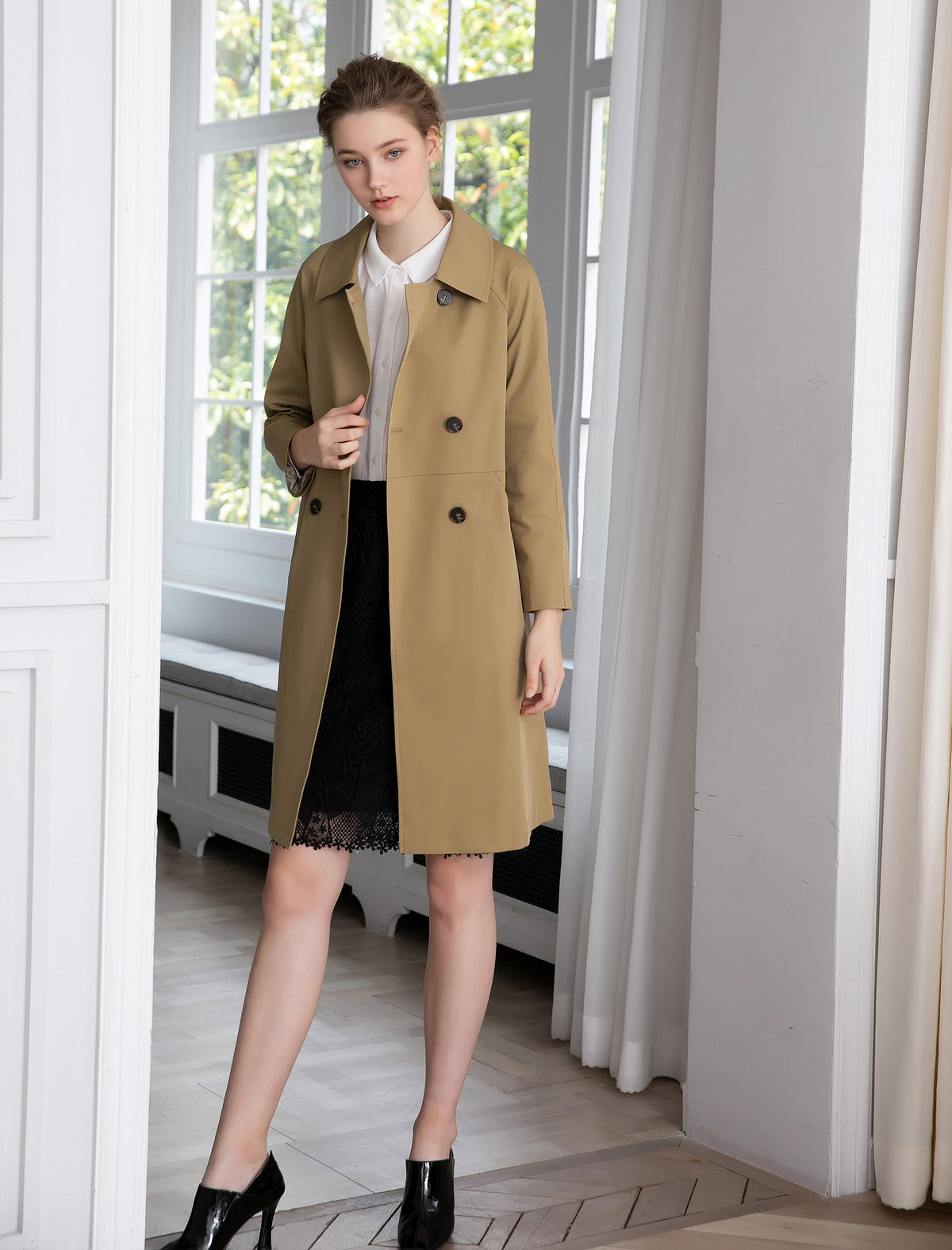 Double-Breasted Trench Coat