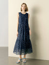 Tencel Floral Polka Dot Maxi Dress