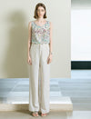 High Waisted Linen Blend Wide Leg Pants