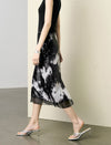 Tie-Dye Sequin Midi Skirt