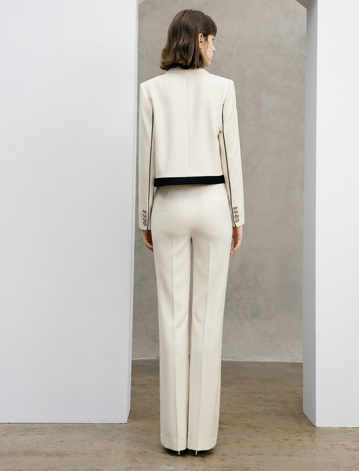 High‑Waist Flare Dress Pants