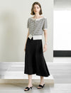 Classic Striped Short Sleeve Knit Top