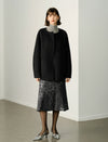 Charcoal Grey Wool Blend Jacket