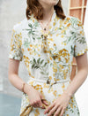 Floral Silk Dress