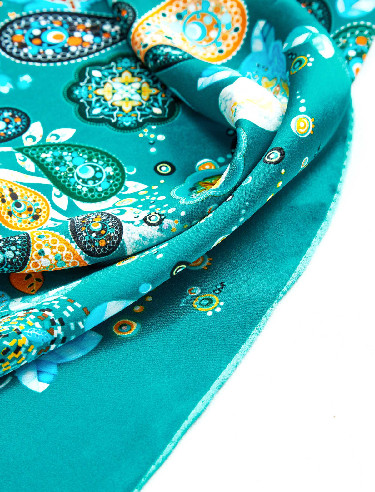 Provence Plume 100% Mulberry Silk Square Scarf