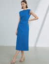 Boat Neck Midi Dress