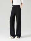 High‑Waist Solid Wide‑Leg Trousers