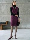 Purple Vintage Elegant Sleeveless Dress