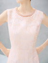 Embossed Jacquard Sleeveless Midi Dress