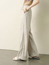 Linen Wide-Leg Drawstring Pants