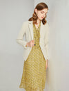 Classic Refined Button-Front Blazer