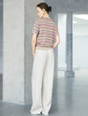 Linen Wide-Leg Drawstring Pants