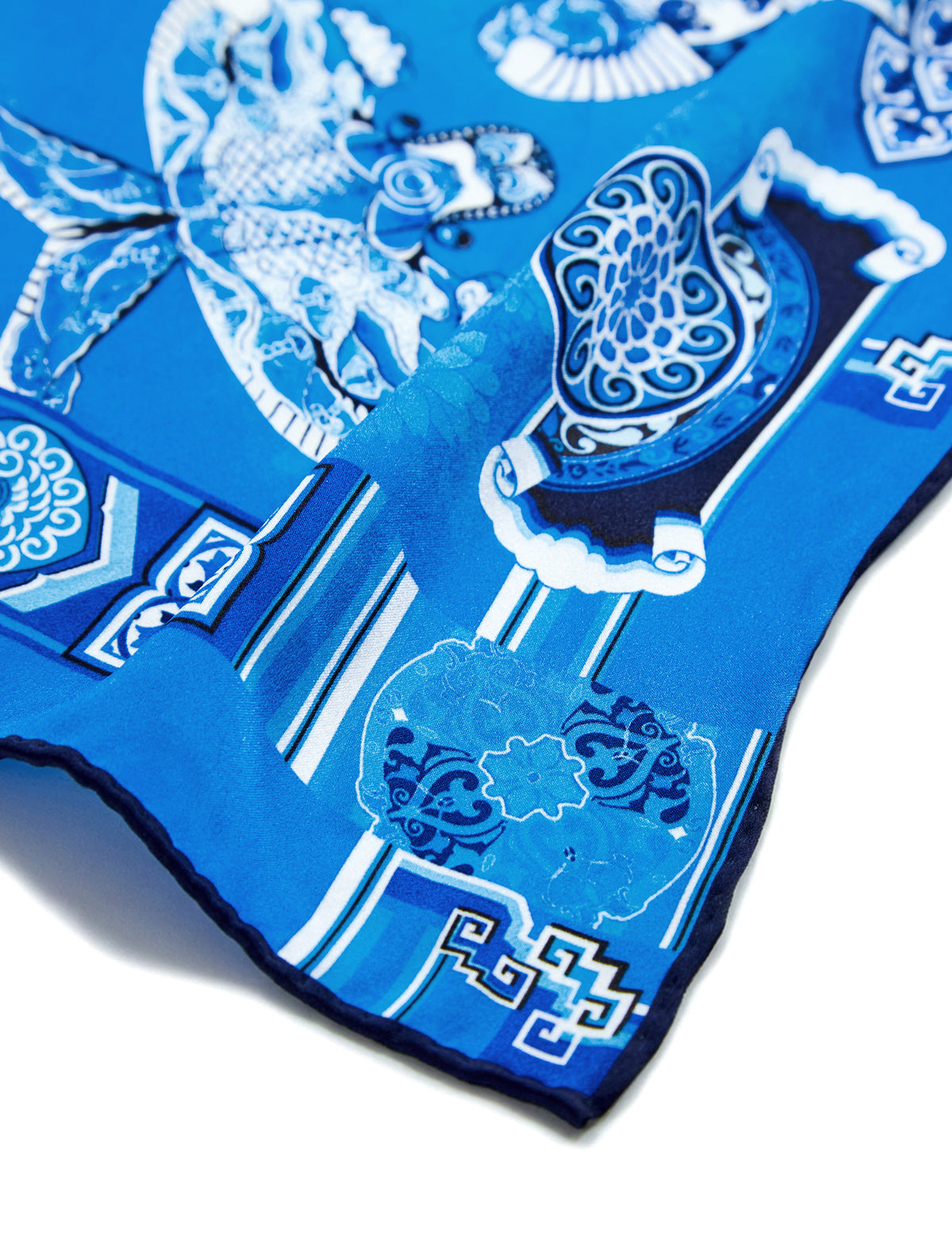 Amalfi Breeze 100% Mulberry Silk Square Scarf