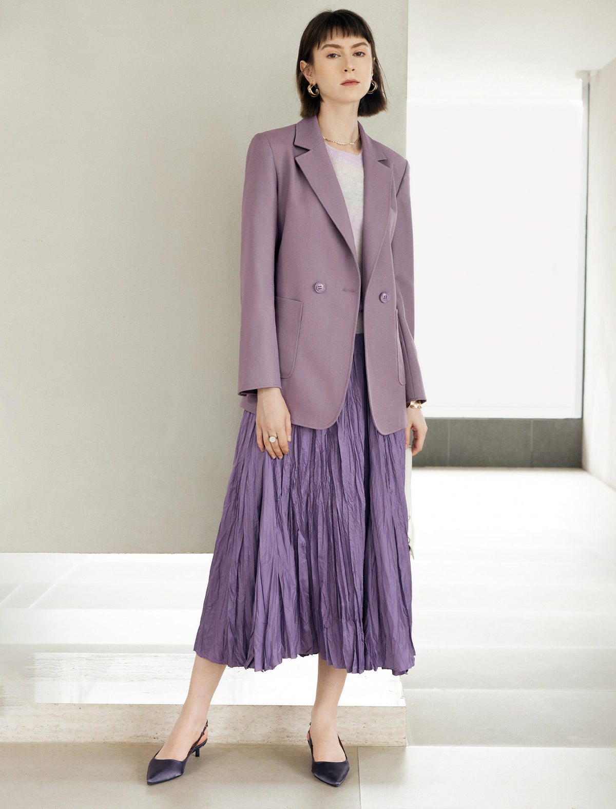 Belted Single Breasted Blazer
