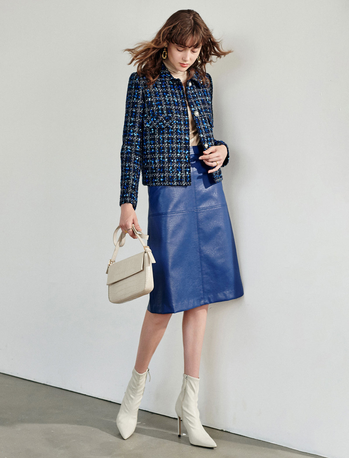 Classic Textured Tailored Pants