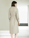Lapel Mid-Length Classic Trench Coat
