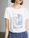 Embroidered Sequin Flowers T-Shirt